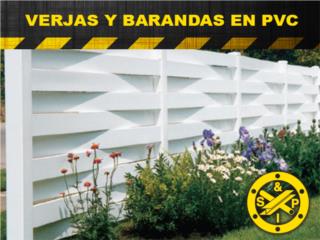San Juan - Santurce Puerto Rico Materiales de Construccion, VERJAS PVC 