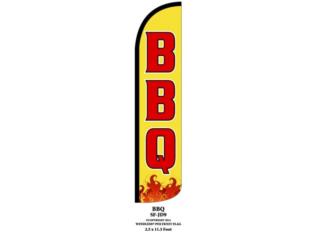 Banner B B Q YW/RD 2.5 x 11.5