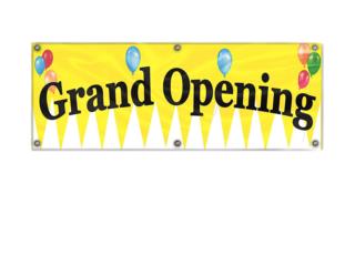 Banner (Cruzacalles) Grand Opening 3 x 10