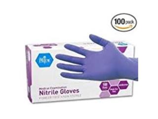 GUANTES NITRILE $8 Caja de 100