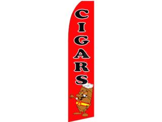 Banner CIGARS RD/BL 2.5 x 11.5