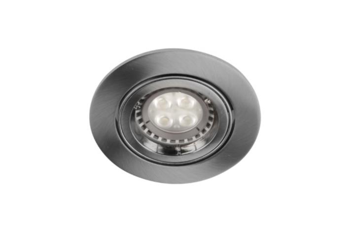 LAMPARAS RECESADA 3 CROMEADA METALICA LED