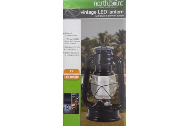 LAMPARA LED TIPO FAROL VINTAGE DE BATERIAS