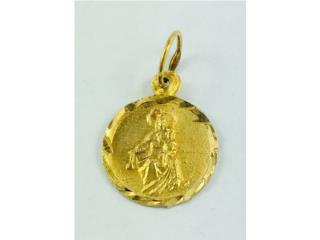 MEDALLA VIRGEN DEL CARMEN 14KT, JOYERIA CARMEN Puerto Rico