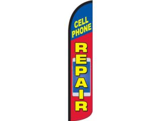 BANNER CELL PHONE REPAIR RD/BLU/YW 