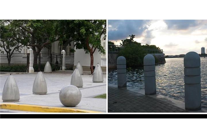 Bolardos Esferas en concreto