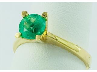 SORTIJA ESMERALDA 18KT, JOYERIA CARMEN Puerto Rico