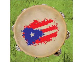 PANDERETA CON DISEO DE PUERTO RICO, IBSTOREPR.COM  ( Escrbenos por texto ) Puerto Rico