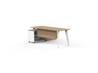 Andrea Series Desk -Step Down-Natural Cherry, ModuFit, Inc. Puerto Rico