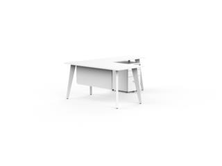 Andrea Series Desk - White , ModuFit, Inc. Puerto Rico