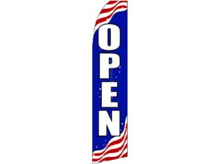 Banner OPEN PATRIOTIC 2.5 x 11.5.