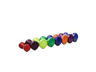 SET DE TKO GUMMI DUMBBELLS CON RACK, PR Fitness Concepts Puerto Rico