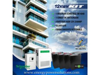 Sistema BackUp de 4kW y Batería de 12kWH, Energy Power Solutions Solar Puerto Rico