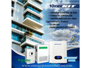 Sistema BackUp de 4kW y Batera de 10kWH, Energy Power Solutions Solar Puerto Rico