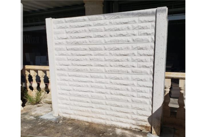 Verja decorativa en concreto