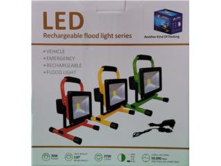 LAMPARA LED FLOOD RECARGABLE 30W 750LM 6500K