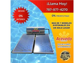 Calentador Solar 2 Placas grandes, ACEVEDO SOLAR SYSTEM LLC  Puerto Rico
