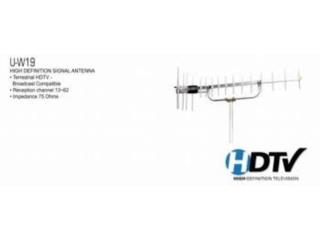 ANTENA PARA TV U-W19  EXTERIOR, IBSTOREPR.COM  ( Escrbenos por texto ) Puerto Rico