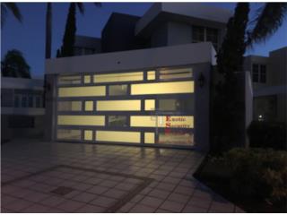 Puerta de Garage,  blanca gris bronce y roja, EXOTIC SECURITY WINDOWS Puerto Rico
