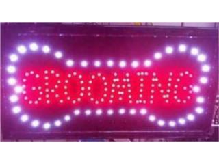 LED SIGN GROOMING 19 X 10