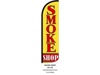 Banner Smoke Shop 3 X 11.5 YW/RD/WH, WSB Supplies U Puerto Rico