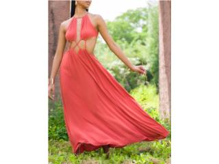 Vestido Largo Color Terracota, Caribbeña Online Boutique Puerto Rico