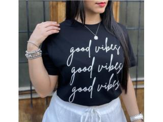 Camiseta Negra Good Vibes, Caribbeña Online Boutique Puerto Rico
