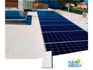 Toa Baja Puerto Rico Energia Renovable Solar, 12 Paneles Solares monocristalinos y 1 Tesla