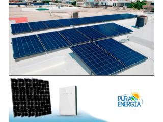 Ponce Puerto Rico Plantas Electricas, 13 Paneles de 450 watts con 1 Tesla