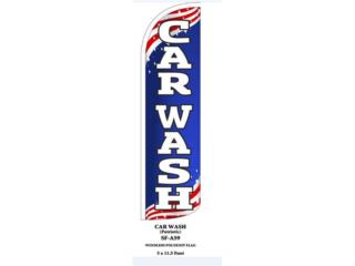 Banner CAR WASH 3 X 11.5  BLU/WH/RD.