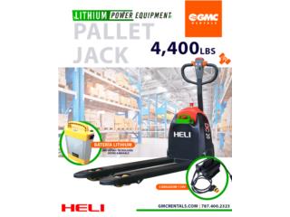 HELI Pallet Jack Lithium 4,400lbs, Hydraulic Depot/GMC Rentals Puerto Rico