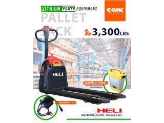 HELI Pallet Jack LITHIUM 3,300, Hydraulic Depot/GMC Rentals Puerto Rico