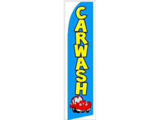 Banner CAR WASH 2.5 X 11.5  BLU/YW/RD. 