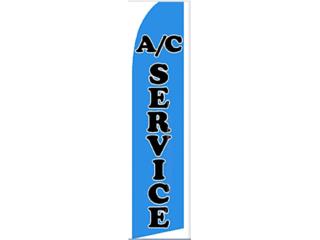 Banner A/C SERVICE BLU/BL 2.5 X 11.5.