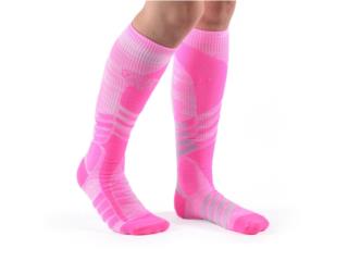 Compression Twist socks pink/grey, RunLife PR Puerto Rico