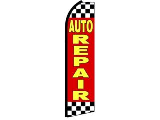 Banner AUTO REPAIR RD/YW/BL/WH 3 x 11'-5