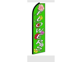 Banner FLOWERS GN/WH/PK