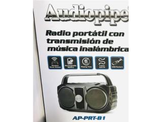 Radio Portatil Inalambrico, Bateria Recargabl, Music & Technology Puerto Rico