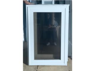 Aluminio blanco 24 5/8 x 37 1/8, JR Manufacturing & doors Puerto Rico