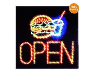 Led Sign SANDWHICH, SHAKE OPEN 19 X 19