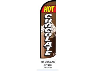 Banner HOT CHOCOLATE 3 X 11.5 BR/WH/RD