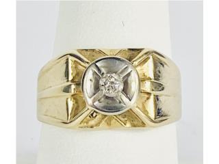 SORTIJA BRILLANTE 14KT, JOYERIA MONTE PIEDAD SAN JUAN Puerto Rico