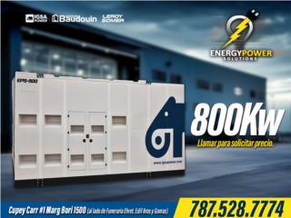 Generador Industrial 800kw, Energy Powers Solutions Puerto Rico