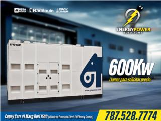 Generador Industrial 600kw, Energy Powers Solutions Puerto Rico