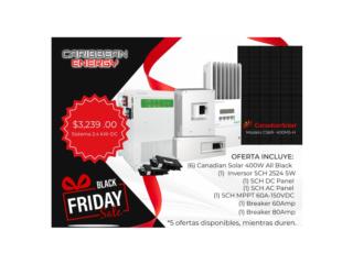 Oferta Black Friday - Sistema Solar 2.4 kW-DC, CARIBBEAN ENERGY DISTRIBUTOR Puerto Rico