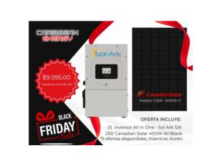 Oferta Black Friday-Sistema Solar 12.0 kW-DC, CARIBBEAN ENERGY DISTRIBUTOR Puerto Rico