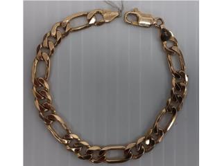 Precioso bracelete Figaro en oro 14k, 18.9g, La Familia Casa de Empeo y Joyera-Guaynabo Puerto Rico