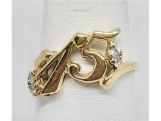 SORTIJA 15 AOS 14KT, JOYERIA CARMEN  Puerto Rico