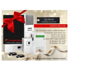 Sistema Solar 2.4kW-DC SCH/Canadian Solar, CARIBBEAN ENERGY DISTRIBUTOR Puerto Rico