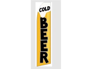 Banner Cold Beer 11.5 x 2.5, WSB Supplies U Puerto Rico